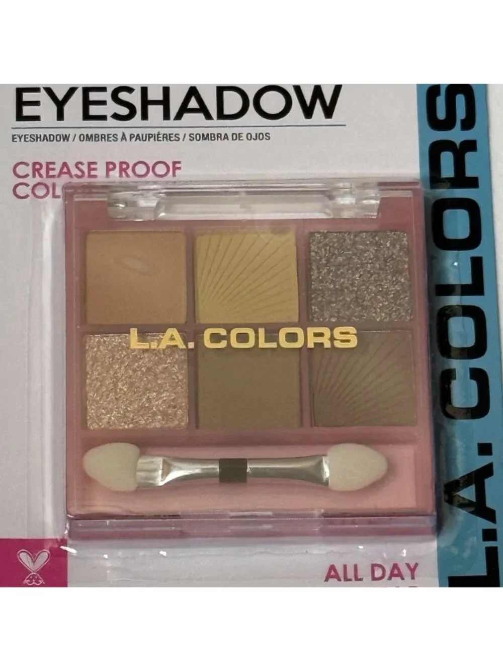 L.A. Colors Almost Nude Neutral 6 Color Eyeshadow Palette New